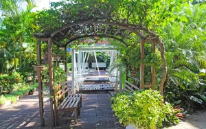 Pergola del Das Heim Hotel en Asunción